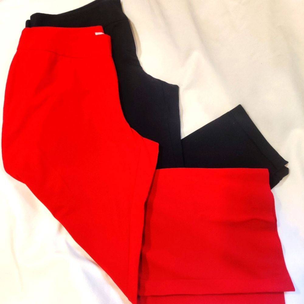 Two Worthington Womens Straight Leg pants size 18